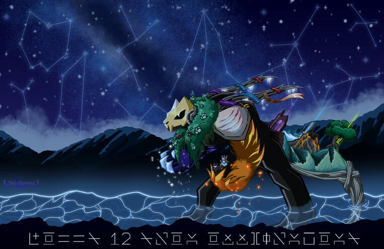 Monstercat 12 Year Anniversary x MSSU (Illustration)